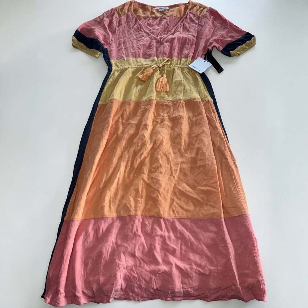 NWT O'Neill Phaedra Beach Color Block Dress Size S